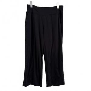 Athleta | Women’s Black Comfy Soft Flowy Wide Leg Athleisure Loungewear Pants M